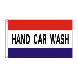 Hand Car Wash Flag , Custom Flags 3x5ft,Digital Printed Polyester Hanging Advertising , Free Shipping,Support Drop Shipping