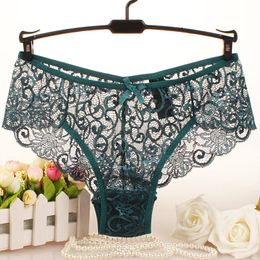 Lace Briefs bow panties women Underwears See Through Brief Sexy Lingerie Underwear Woman Clothes mujeres ropa interior