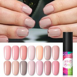 Whid Chic Nude Rose Série Gel Ongles Couleur Ongles Pure Manucure Gel Polish Soak Off Uv Laque Vernis Solide Couleur R