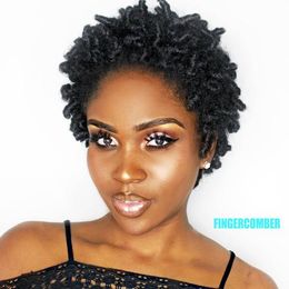 Qualité Supérieure Nouvelle De La Coiffure Des Cheveux Crépus Brazilian Africaine Americ Coupe Courte Perruque Bouclée Naturelles Simulation Perruque