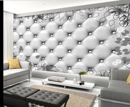 beautiful scenery wallpapers High-grade Grey soft-patterned living room TV background wall