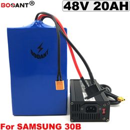 48V 20AH E-Bike Battery for Samsung 30B 18650 for Bafang 1500W 2000w Motor with 5A Charger Electric bike Lithium Battery 48v