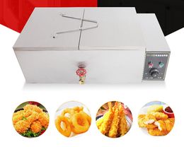 FREE SHIPPING Commercial Multifunctional Stainless Steel Electric Deep Fryer Grill Fried Fish Chicken Meat Potato Chips