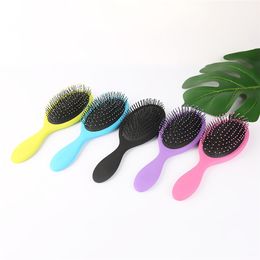 Magic Handle 5 Colors Tangle Detangling Comb Shower Hair Brush detangler Salon Styling Tamer exquite cute useful Tool 10pcs