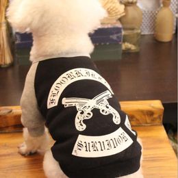 japanese and korean pet trend tshirt teddy dog clothes schnauzer fadou small dogs cats two feet dog clothes wholesale price