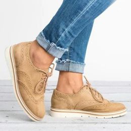 Hot Sale-n Platform Oxfords British Style Creepers Cut-Outs Flat Casual Women Shoes Lace Up Footwear 5 Colours