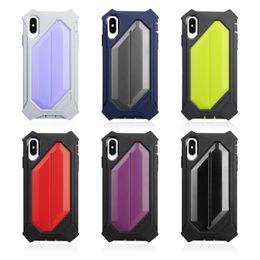 Hybrid Hard PC & Soft Silicone Heavy Duty Rugged Case for iphone 7/7Plus/8/8Plus/XR/X/XS/Xs Max with Bumper Shockproof Protective Phone Case