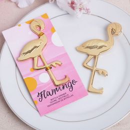 metal zinc alloy Feathered flamingo bottle opener beer opener Beach Theme bird Wedding favors and gifts