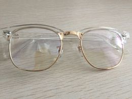Wholesale- Glasses Frame Transparent Optical Myopia Eyeglasses Frame Free shipping 10Pcs/Lot