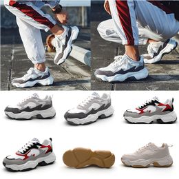 Men top newNon-brand Fashion Women for Old Dad Shoes Grey White Red Black Breathable Comfortable Sport Designer Sneakers 39-44 Comtable