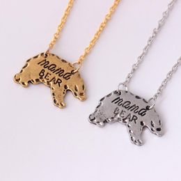 Pretty Necklace Engraved Animal Pendants Necklaces Mothers Day Gift For Mom Fashion Beautifully Jewlery Plated Silver Gold Chain Necklace