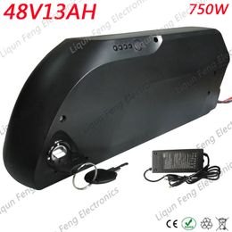 48v 13Ah Electric Bike Dolphin Battery 48V 750W Lithium Battery Pack with USB port and Charger.