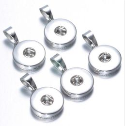 18mm 12mm Noosa Snap Button Chunks alloy Silver charms Pendant for Necklace and bracelets DIY Jewellery Accessory Interchangeable Ginger Snap
