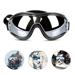 Dog Sunglasses Dog Goggles Adjustable Strap for Travel Skiing and Anti-Fog Snow Goggles Pet Goggles for Medium to Large