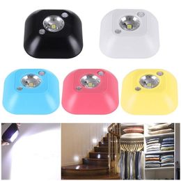 Mini Wireless LED Night Light Battery Powered Motion Activated Lights Sensor LED Emergency Lamp for Wall Lamp Cabinet Stairs Light