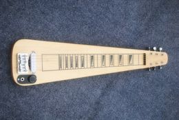 Factory Custom Hawailan Electric Guitar with 1 White Pickup,Wood Color,24 Frets,Maple Fretboard,Chrome Hardwares,offering customized service