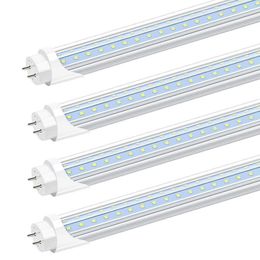 T8 LED Tubes Light 4ft Long G13 V shape Red Blue Yellow Pink Orange Colour Tube Lights 28W AC85-265V bypass ballast