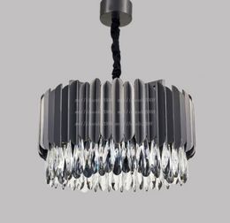 Nordic Crystal Pendant Lamp LED Stainless Steel Hanging For Modern Living Room Office Mall Hotel Designer Lustre Crystal Pendant MYY