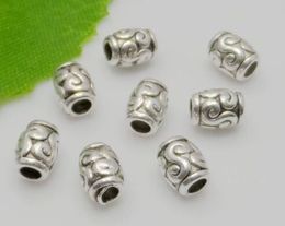 500PCS/lot Tibetan Silver Alloy Loose beads Spacer Beads charms For Jewellery Making 5x6mm