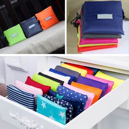 Eco Friendly Storage Handbag Foldable Usable Shopping Bags Reusable Portable Grocery Large Bag Recycle Pure Colour Totes Hot YP176