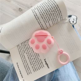 Cute cat claw earphone cover silicone anti-fall protective cover 1/2/3 generation female personality dhl free