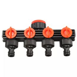 12 Inch 4 Way Splitter Garden WaterHose Tap Internal Thread Quick Connector