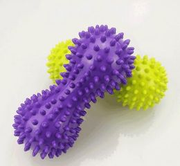 Peanut Massage Ball Spiky Relief Muscle Pain Stress Peanut Ball Therapy Health Care Gym Muscle Relex Apparatus Soft Fitness 10pcs