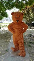 Halloween grizzly bear Mascot Costume Top Quality Cartoon Long Plush Bear Animal Anime theme character Christmas Carnival Party Costumes