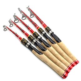 NEW 1.6m 1.8m 2.1m 2.4m 2.7m lure rod Carbon Fishing Rod wooden handle Spinning Fishing Travel Tackle