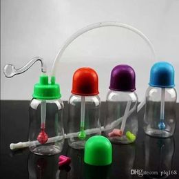 Baby bottle plastic cigarette kettle Wholesale Bongs Oil Burner Pipes Water Pipes Glass Pipe Oil Rigs Smoking Free Shipping