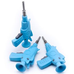 Silicone NC Kit silicone water pipe with stainless steel tip Ray Gun Nectar kit silicone pipes bongs