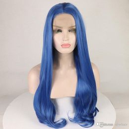 perruque bleu clair