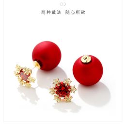 Wholesale-New jewelry fashion OL goddess Fan Xuehua earrings with lovely personality