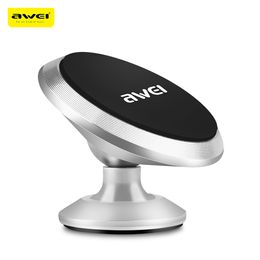 Awei X6 Magnetic Car Phone Holder Mount Stand Suction Bracket 360 Degree Rotation Adhesive Type