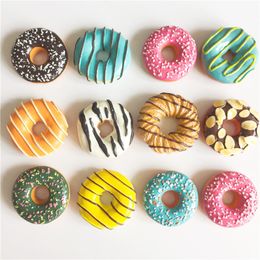 Sweet donut Doughnut fridge message magnet souvenirs,Simulation Food Magnet For Kids Message Holder decoration
