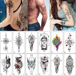 glaryyears 3 Pieces/lot Black Small Picture Temporary Tattoo Wolf Compass  for Women Men Hand Chest Body Art Sexy Sticker Product|tattoo  wolf|temporary tattootemporary tattoo wolf - AliExpress