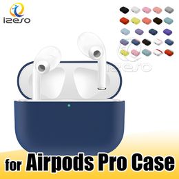 Creative Design Headset Accessories for Air pods 3 Airpods Pro Case Candy Colour Business Ultra Thin 360 Degree Full Protective Cases izeso