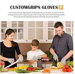 Fashion-Gloves, Level 5 Protection, Food Grade Safety Glove Mandolin Slicing, Fish Fillet, Oyster Shucking, Meat Cuttingout424 DHL