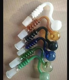 Colour multi - round burner glass bongs accessories   , Glass Smoking Pipes Colourful mini multi-colors Hand Pipes Best Spoon glas