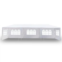 10x30Ft 8 Sides 2 Doors Outdoor Canopy Party Wedding Tent White 3x9m Gazebo Pavilion with Spiral Tubes Hot Item Outdoor Canopy Party by sea