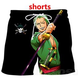 Mens Designer Summer Shorts Pants Fashion Anime One Piece 3d Printed Drawstring Shorts Relaxed Unisex Homme Luxury Sweatpants DK013