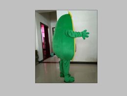 2019 High quality hot an avocado mascot costume with a big hat for adult to wear for sale for promotion