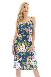 2022 laktationskleidung Sommer-Blumenmuster Mode Still Kleidung Laktation Halter Rock Damenmode 2020 Womens Designer ärmelloses Kleid