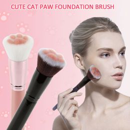Cat Claw Shaped Multifunctional Gradient Colorful Makeup Brush Foundation Concealer Blush Powder Brush Beauty Makeup Tool