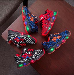 Toddler Baby LED Shoes with Lights Mesh Sneakers Kids Boys Luminous Girls Shoes Glowing for Children 21-36