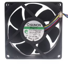 SUNON PSD1209PLV2-A B3553.F.GN DC12V 4.2W Server Cooling Fan 4-wire PWM 9032 90x90x32mm WC236-AOO