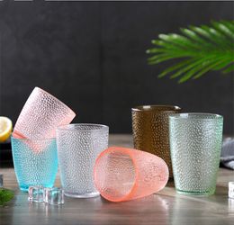 Hot Sale Creative Tritan Plastic Glasses Acrylic Water Cup Transparent Acrylic Cups Beer Mugs for Water and Tea