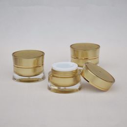 5g Cosmetics Cream Containers acrylic Empty Sample Packaging Jars Bottles Ointment wax Cosmetics bottle F1764
