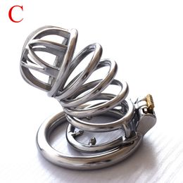 Penis Rings Three-dimensional Chastity Belt Bondage Device Cockrings Birdcage JJ Lock Adult Alternative Toys Sex Products 47E