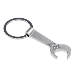 free shipping8.5*3.2cm Tool Metal Wrench Spanner Lever Bottle Opener Key Chain Keyring Gift Silver Gold